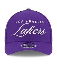 New Era Men's Purple Los Angeles Lakers 2025 Nba Draft M-Crown A-Frame 9FORTY Adjustable Hat
