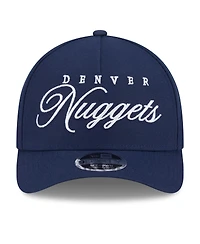 New Era Men's Navy Denver Nuggets 2025 Nba Draft M-Crown A-Frame 9FORTY Adjustable Hat