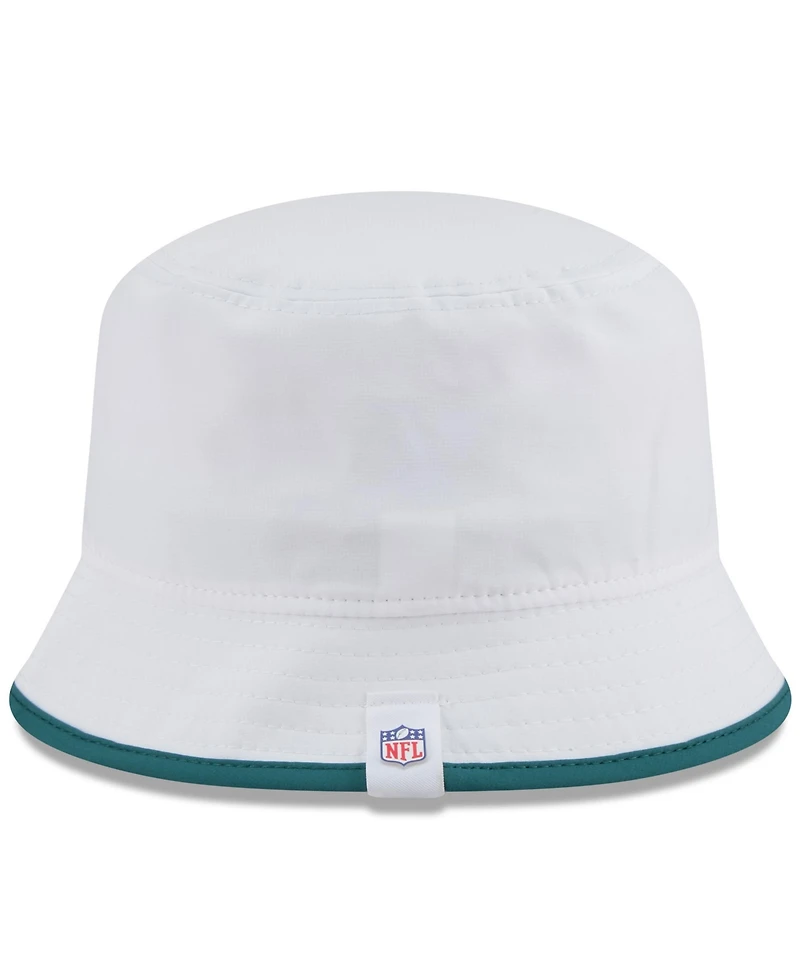New Era Men's White Philadelphia Eagles 2025 Nfl Training Camp Stretch Bucket Hat