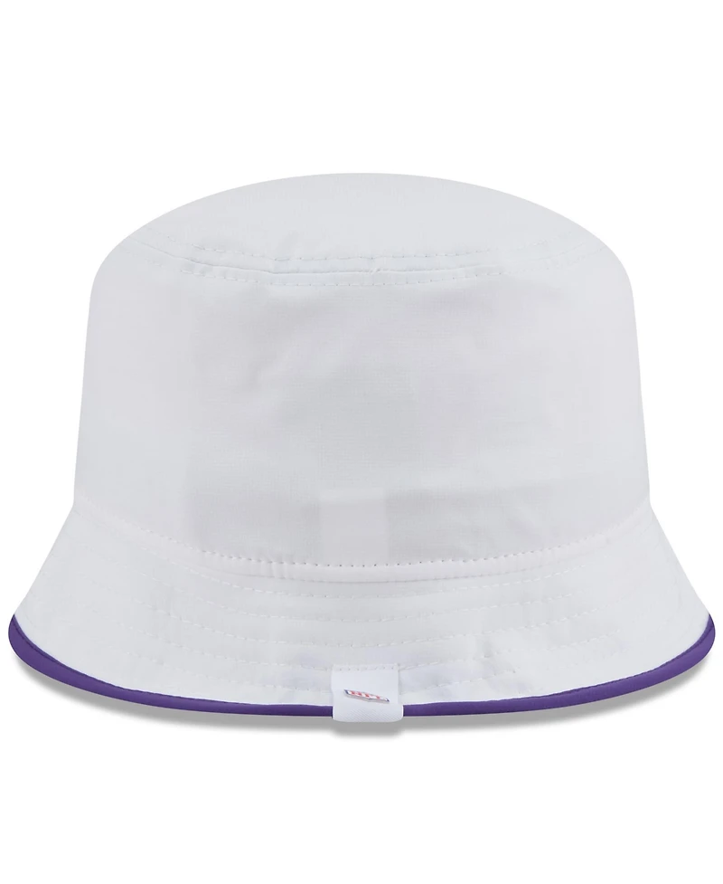 New Era Men's White Minnesota Vikings 2025 Nfl Training Camp Stretch Bucket Hat