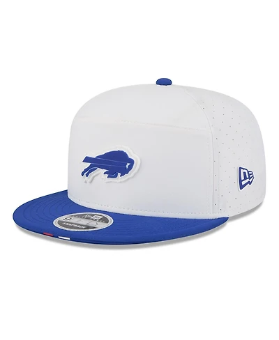 New Era Men's White/Royal Buffalo Bills 2025 Nfl Training Camp Split Panel 9FIFTY Snapback Hat