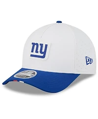 New Era Men's White/Royal New York Giants 2025 Nfl Training Camp A-Frame 9FORTY Adjustable Hat