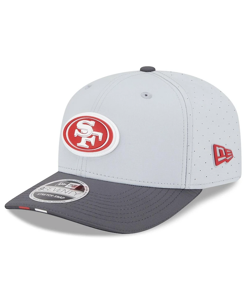 New Era Men's Gray/Graphite San Francisco 49ers 2025 Nfl Training Camp 9SEVENTY Adjustable Hat