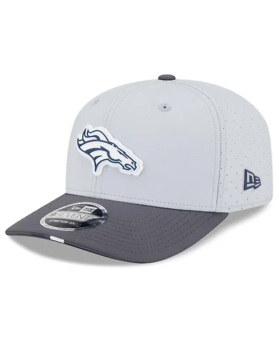 New Era Men's Gray/Graphite Denver Broncos 2025 Nfl Training Camp 9SEVENTY Adjustable Hat