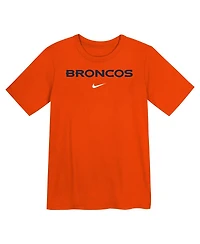 Nike Preschool Orange Denver Broncos Wordmark T-Shirt