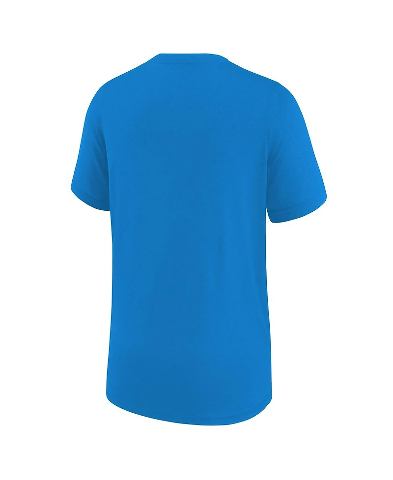 Nike Big Boys and Girls Blue Carolina Panthers Icon Legend T-Shirt