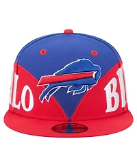 New Era Men's Royal/Red Buffalo Bills Split 9FIFTY Snapback Hat
