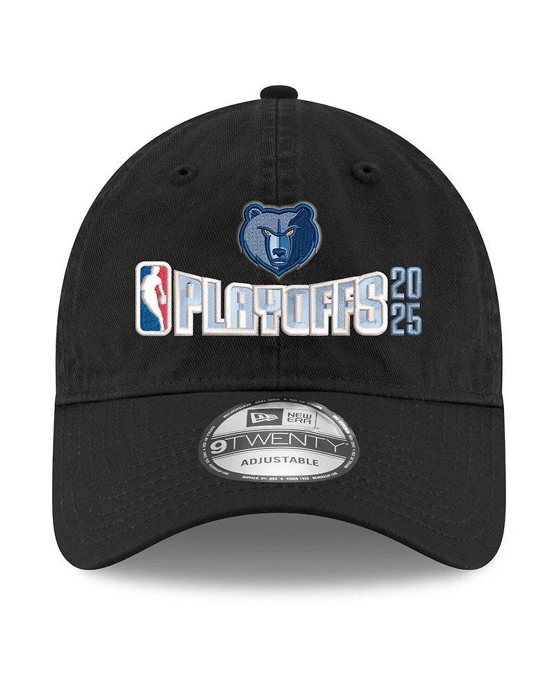 New Era Men's Black Memphis Grizzlies 2025 Nba Playoffs 9TWENTY Adjustable Hat