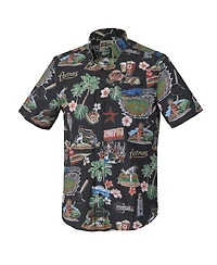 Reyn Spooner Men's Black Houston Astros Scenic Tri-Blend Button-Down Shirt