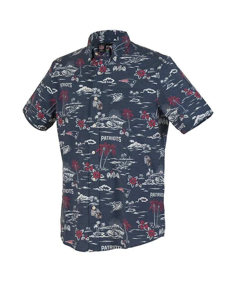 Reyn Spooner Men's Navy New England Patriots Kekai Performance Button-Down Shirt