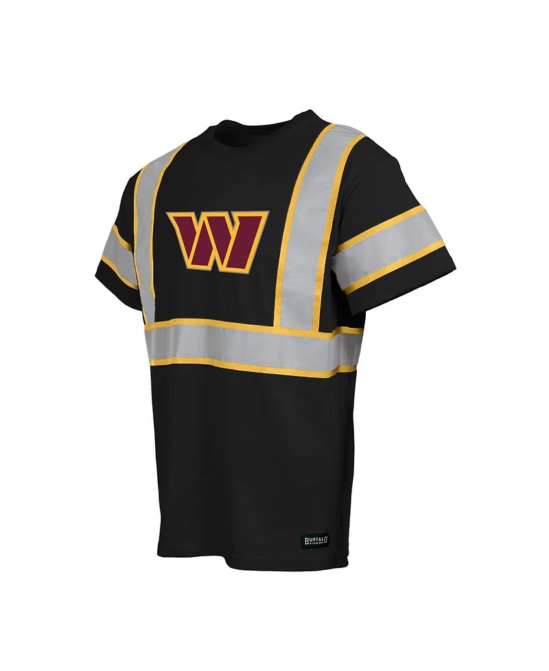 Buffalo Outdoors Men's Black Washington Commanders Safety Heavyweight T-Shirt