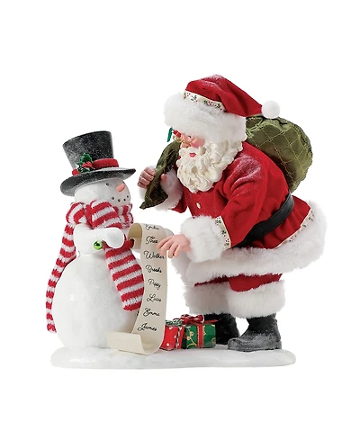 Department 56 Possible Dream Santa Nice List Figurine