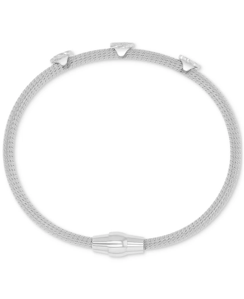 Macy's Cubic Zirconia Star Charm Bracelet Sterling Silver (also 14k Gold Over Silver)