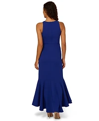 Adrianna Papell Women's Cascading-Ruffle Crepe Gown
