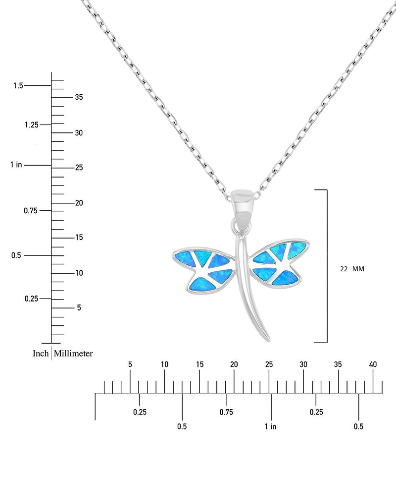 Macy's Sterling Silver Dragonfly Pendant Necklace