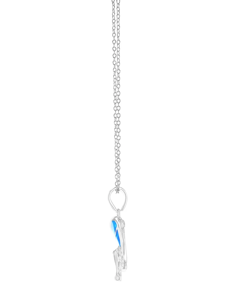 Macy's Opal Dolphin Pendant Necklace