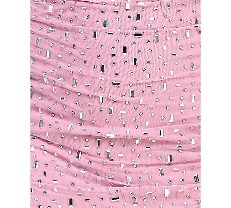 Seni & Cade Juniors' Embellished Mesh Dress
