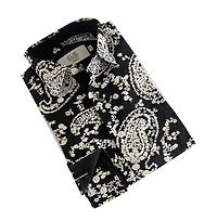 Elie Balleh Little Boys Black Paisley Button Down Shirt