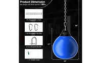 18 Inch 110 Pound Heavy Punching Water Aqua Bag with Adjustable Metal Chain
