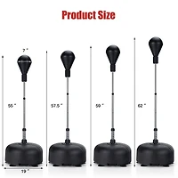 Adjustable Freestanding Punching Bag with Boxing Gloves