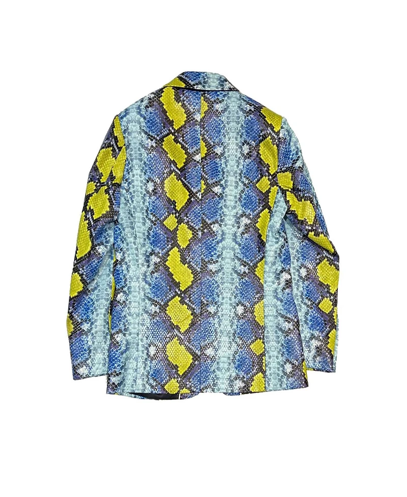 Elie Balleh Toddler Snakeskin Jacket Print Blazer