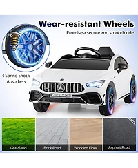 Gymax 12V Kids Ride on Car w/Remote Rocking Function Transport Wheels Lights & Music
