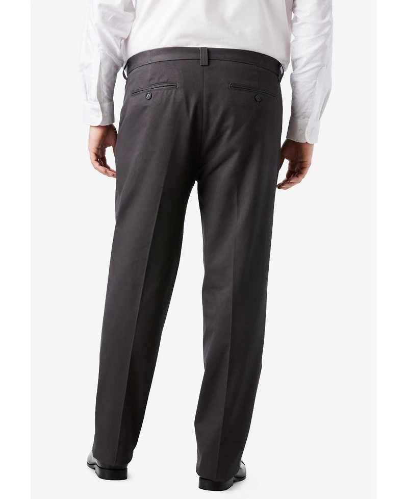 KingSize Big & Tall Classic Fit Wrinkle-Free Expandable Waist Pleat Front Pants