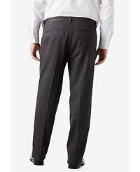 KingSize Big & Tall Classic Fit Wrinkle-Free Expandable Waist Pleat Front Pants