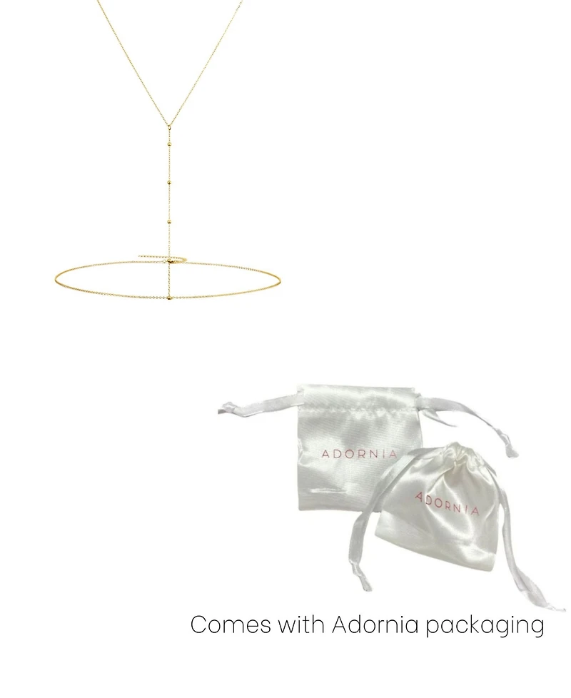 Adornia 14K Gold Plated Adjustable Body Chain