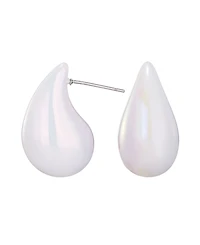Adornia Cultivated Pearl Teardrop Sculptural Studs