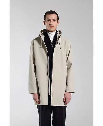 Stutterheim Men's Stockholm Lightweight Zip Matte Raincoat