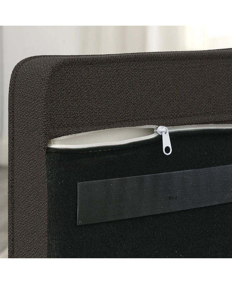Streamdale Furniture Elegant Elevated Dog Sofa Bed - Dark Brown