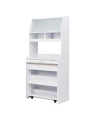 Streamdale Furniture Compact Buffet Hutch Foldable Table Storage