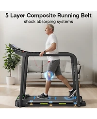 Streamdale Furniture Walking Pad Treadmill for Seniors Foldable Safe Design Large Led