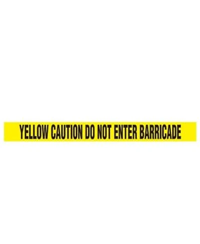 Pyle 12 Pieces Safety Yellow Caution Do Not Enter Barricade Tape Set