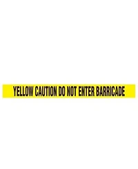 Pyle 12 Pieces Safety Yellow Caution Do Not Enter Barricade Tape Set