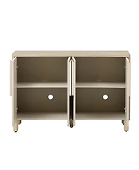 Streamdale Furniture Wood Buffet Cabinet with Arc Handles