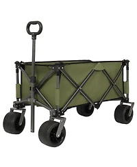 Streamdale Furniture Utility Folding Camping Wagon - Green