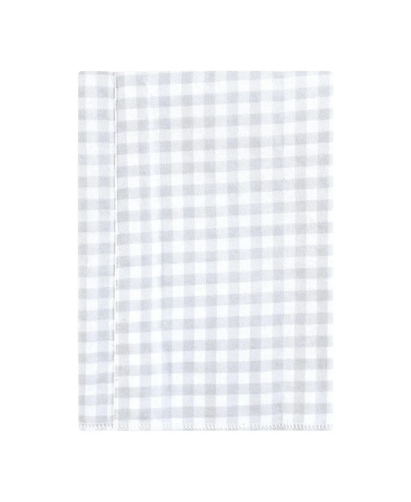 Hudson Baby Cotton Flannel Burp Cloths 7pk, Leafy Elephant, One Size