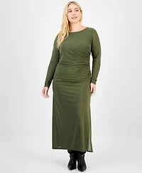 Bar Iii Plus Mesh Maxi Dress, Macy's Exclusive