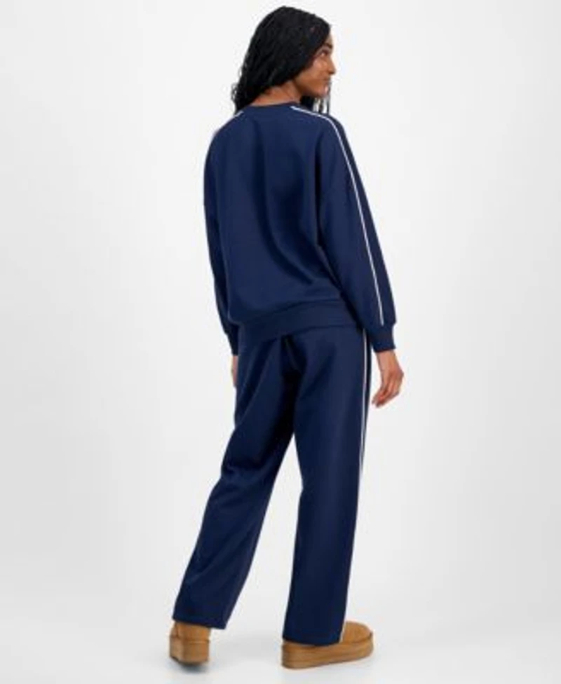 Rebellious One Juniors 97 Blossom Crewneck Sweatshirt Piped Sweatpants