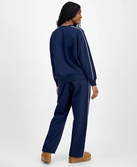 Rebellious One Juniors 97 Blossom Crewneck Sweatshirt Piped Sweatpants