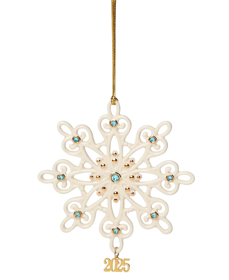 Lenox 2025 Gemstone Snowflake Ornament