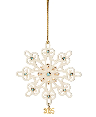Lenox 2025 Gemstone Snowflake Ornament