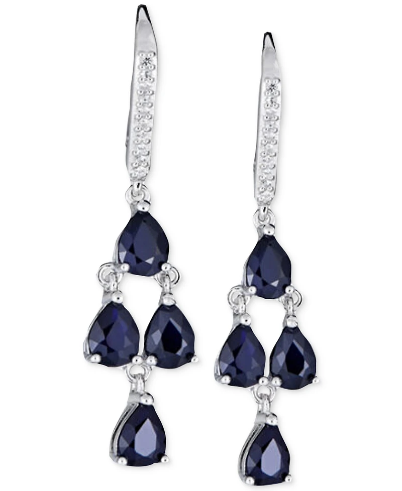 Tanzanite (3 ct. t.w.) & White Sapphire (1/10 Sterling Silver, Also Emerald, Ruby or
