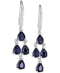 Tanzanite (3 ct. t.w.) & White Sapphire (1/10 Sterling Silver, Also Emerald, Ruby or