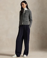 Polo Ralph Lauren Women's Cable-Knit Wool-Cashmere Cardigan Sweater
