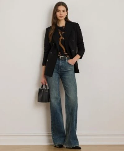 Lauren Ralph Lauren Womens High Rise Flare Jeans 0p 22w