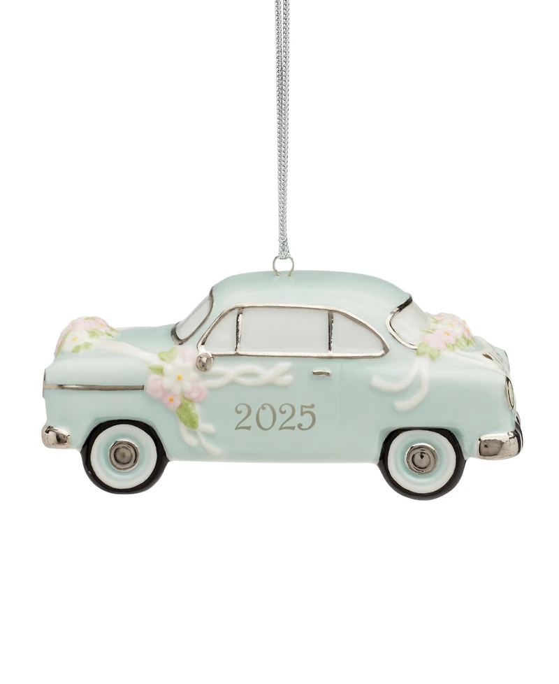 Lenox 2025 Just Married Vintage Car Ornament
