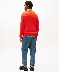 Tommy Hilfiger Men's Classic Cable Crewneck Sweater